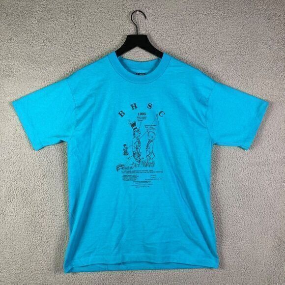 Vintage Huntington's Disease Cure Shirt Adult Large Unisex 1995 Research Blue - Picture 3 of 12